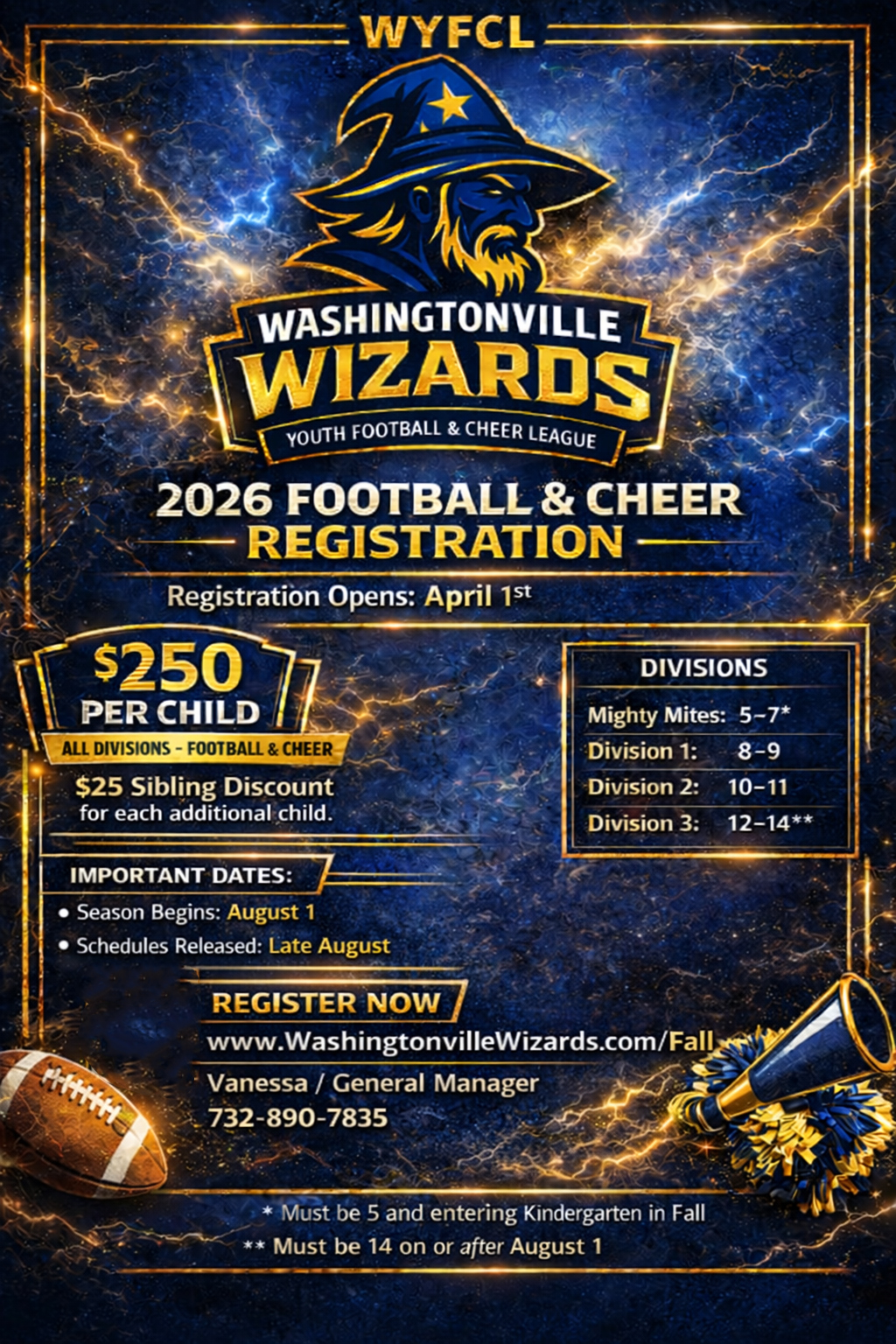 Fall Tackle Registration Flyer